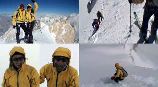 
Benedikt Bohm and Sebastian Haag On Gasherbrum II Summit July 29 And Again On August 4, 2006, Ski Descent From Summit - Best Of EOFT 3 DVD - Gasherbrum II
